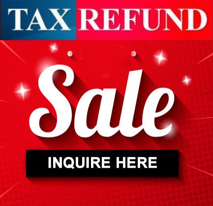 tax refund sale