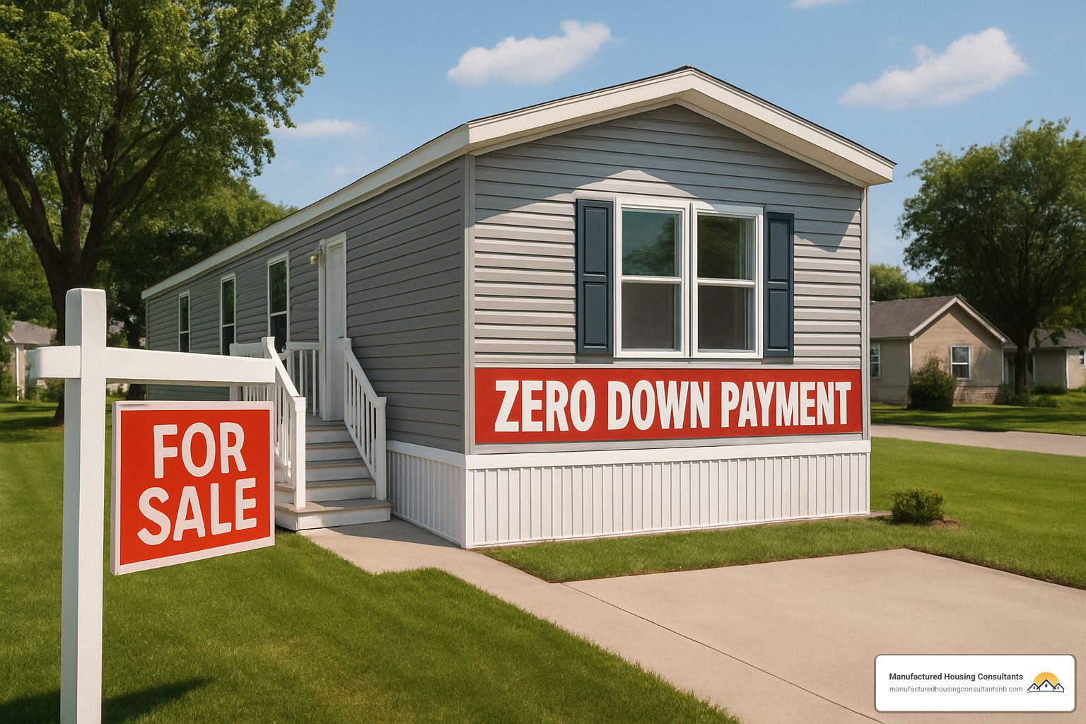 how to buy a mobile home with no money down