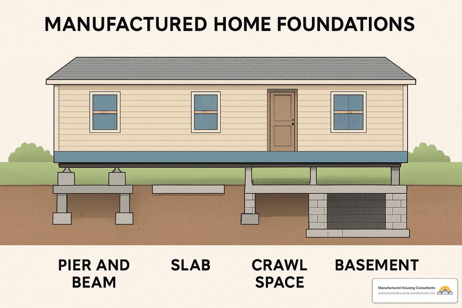 Essential Guide Manufactured Homes Foundation Types, image size:1536x1024